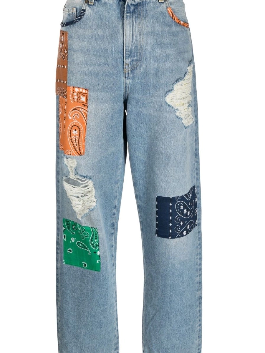 Cheap jeans patchwork-detailing California Women Alanui 0409